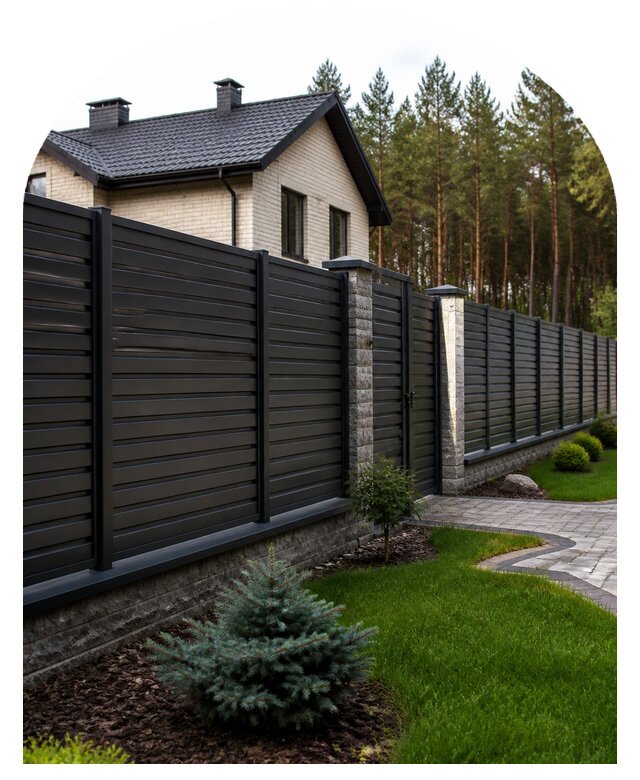Заборы и ограждения участка в Мирном по цене от 4549 р. | Метпроект-Мир